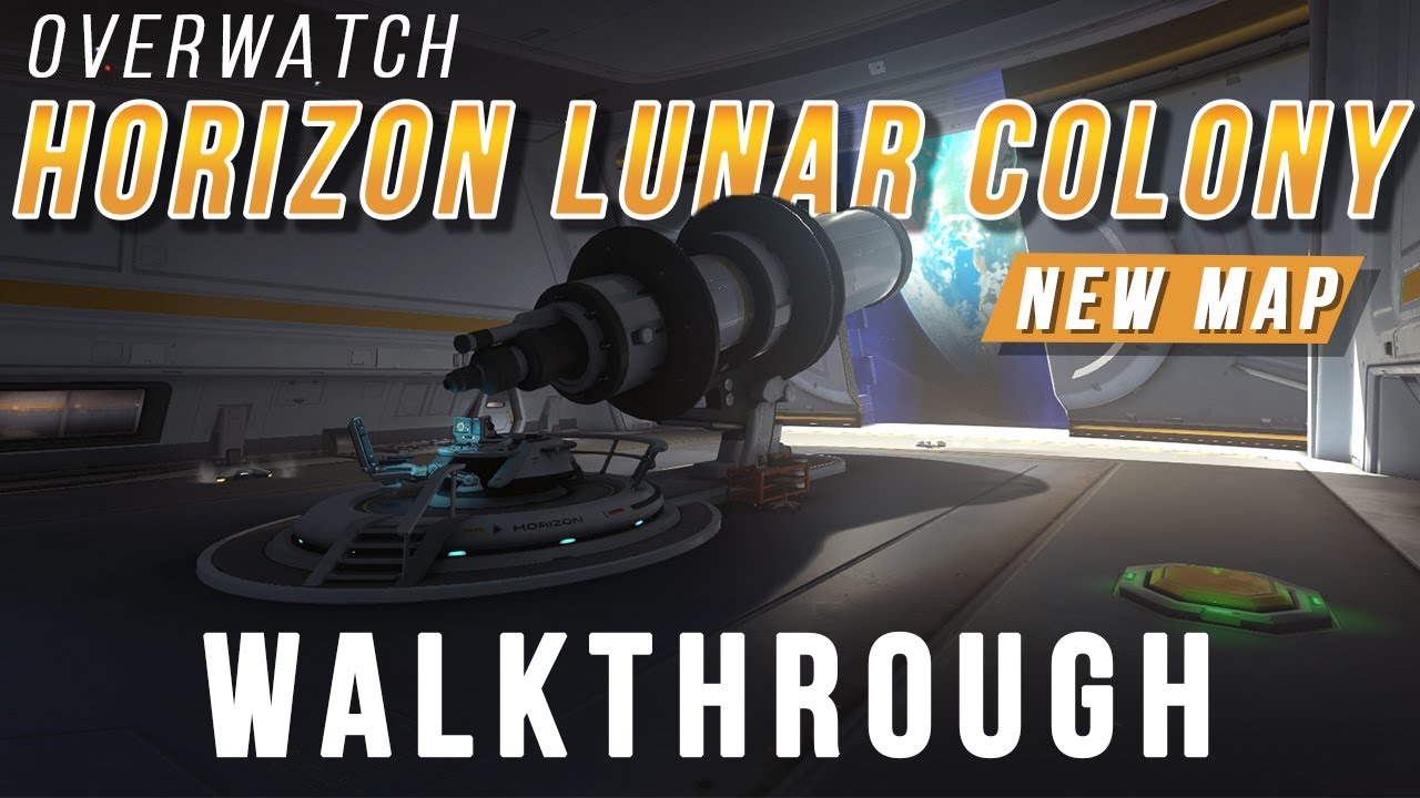 Overwatch  | Horizon Lunar Colony | Full Walkthrough Overview 60fps (NEW MAP)