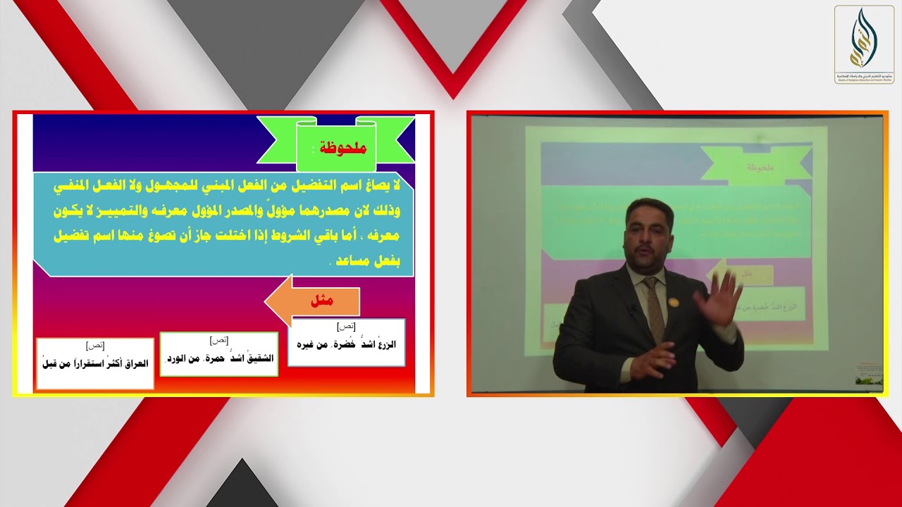 النحو الواضح الصف السادس الإعدادي الاستاذ أحمد سعدون اسم التفضيل