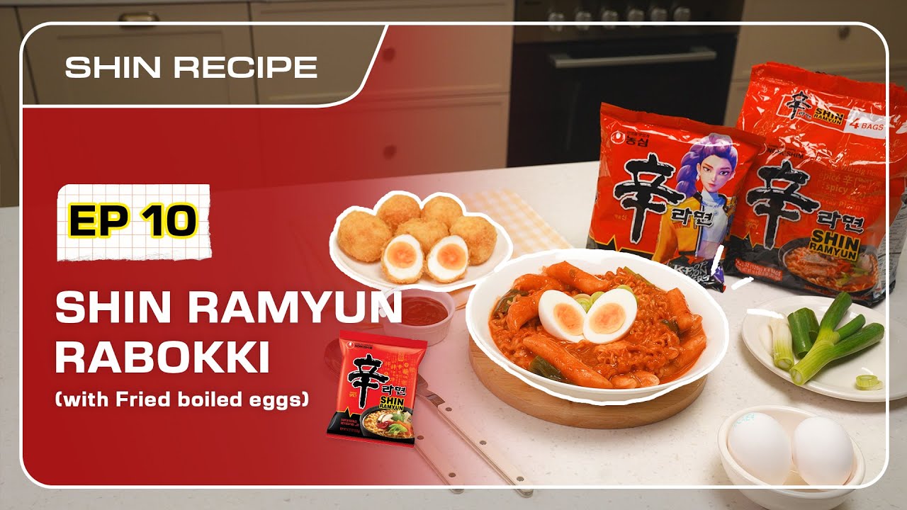 How to Cook Shin Ramyun Rabokki & Fried Eggs 🍜 | Ep.10