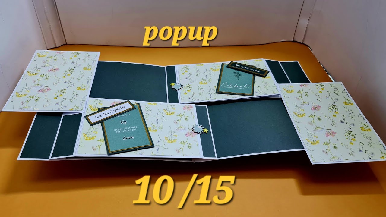 IDÉE DE PAGE POPUP. SCRAPBOOKING.