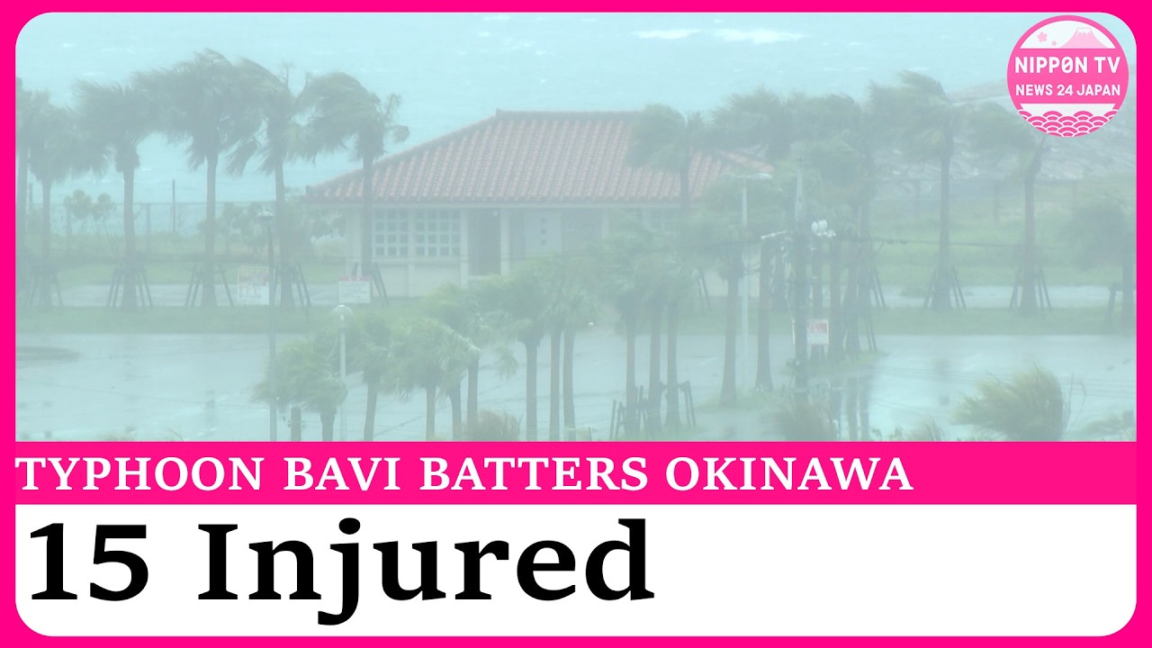 Typhoon causes injuries, widespread power outages in Okinawa