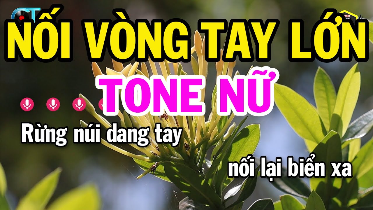 Karaoke Nối Vòng Tay Lớn Tone Nữ ( Mi Thứ ) Nhạc Sống Beat 2023 | Karaoke Bách Hóa