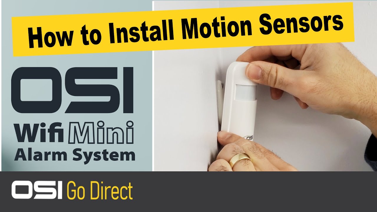 How to Install the OSI Alarm Motion Sensor // Motion Sensor Placement Tips //OSI GO DIRECT