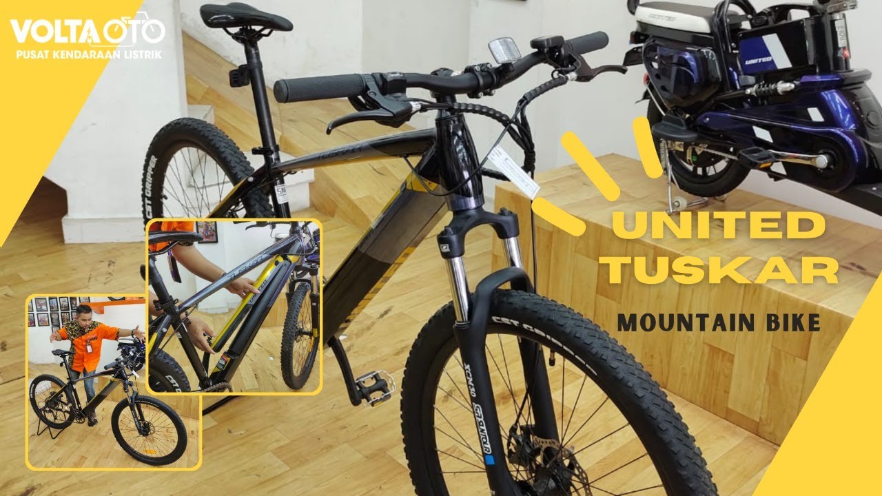 "REVIEW" E-BIKE UNITED TUSKAR/SEPEDA GUNUNG LISTRIK/ MTB E-BIKE UNITED TUSKAR