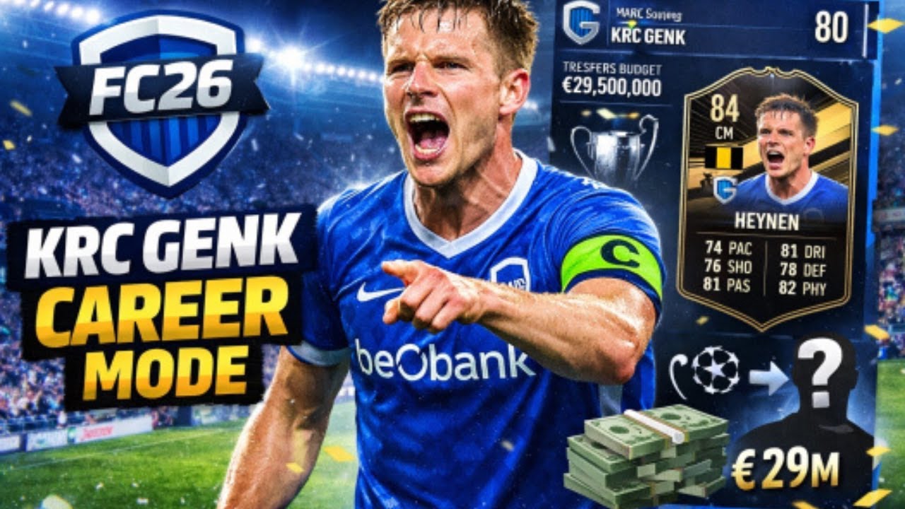 🔴 LIVE : FC 26 KRC GENK CAREER MODE #5 || SEIZOEN 1 ||  VERDER MET DE KRC GENK CAREER MODE