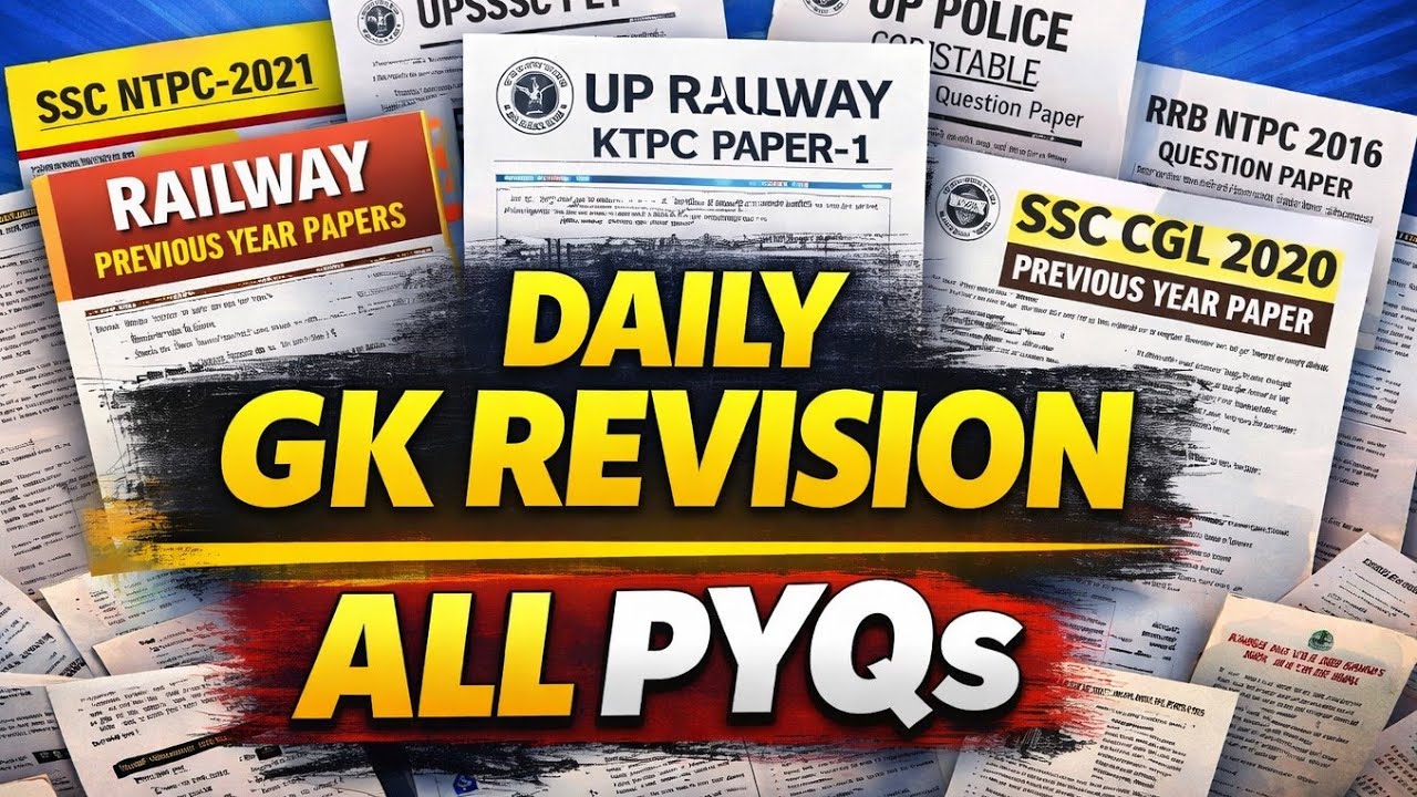 TARGET NTPC 2026 🚀 | Daily GK Revision | All PYQs Practice Session