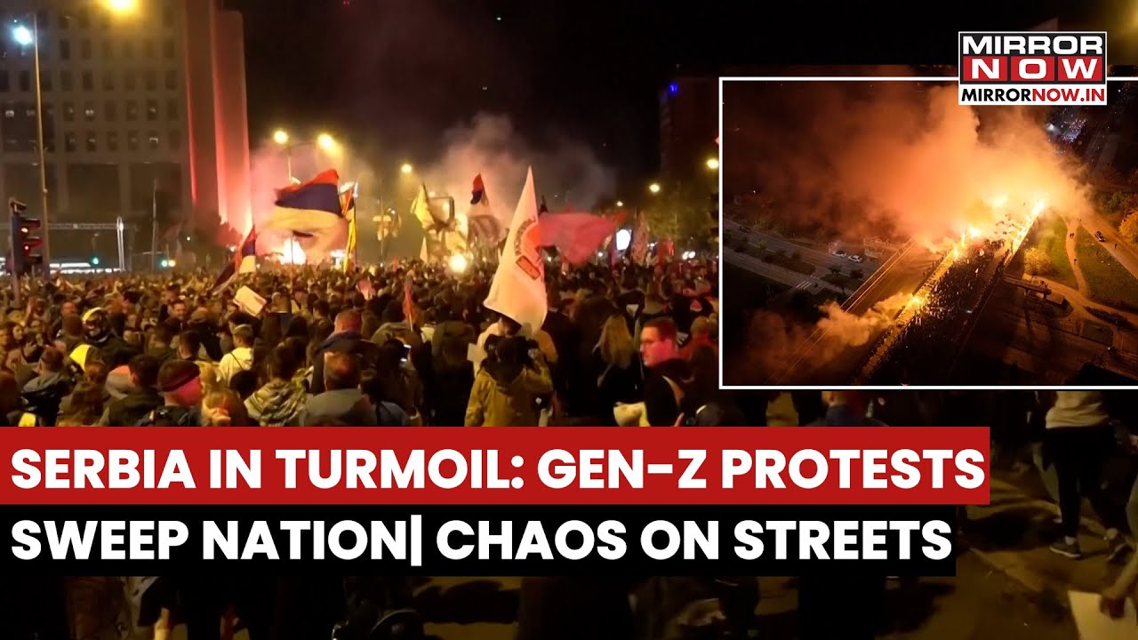 Serbia In Turmoil: Gen-Z Protests Sweep Nation As  Students Walk To Novi Sad | Chaos On Streets
