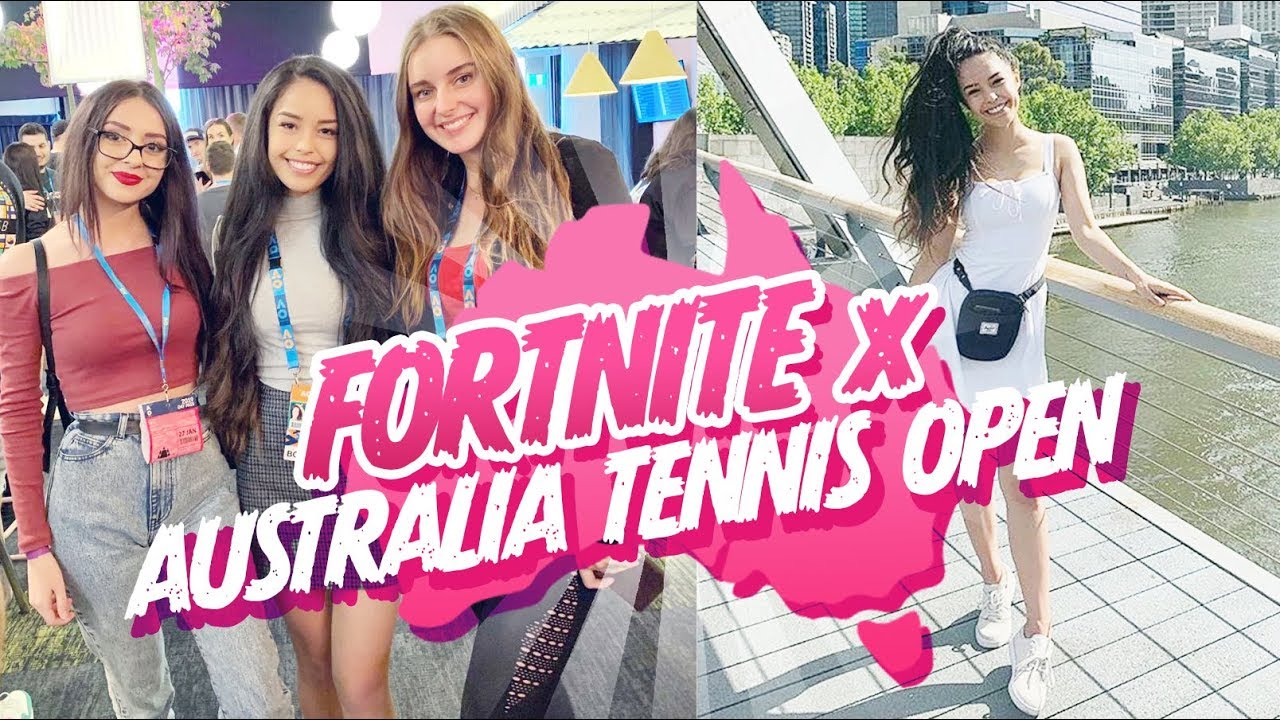 I WENT TO AUSTRALIA! Fortnite and Tennis for Charity  - ValkyVlogs