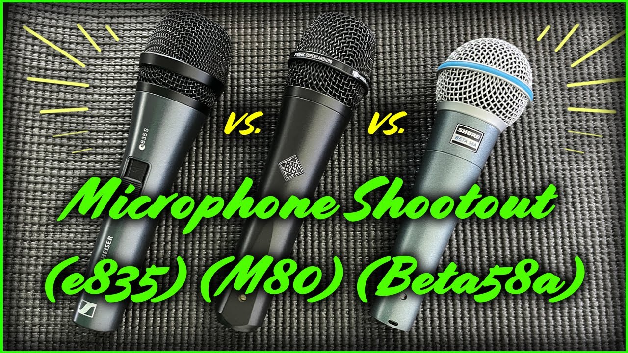 Microphone Shootout [Shure Beta 58a, Telefunken M80, Sennheiser e385]