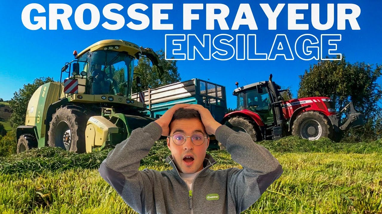 Grosse frayeur ! Ensilage d'herbe 2022 😳⚠️