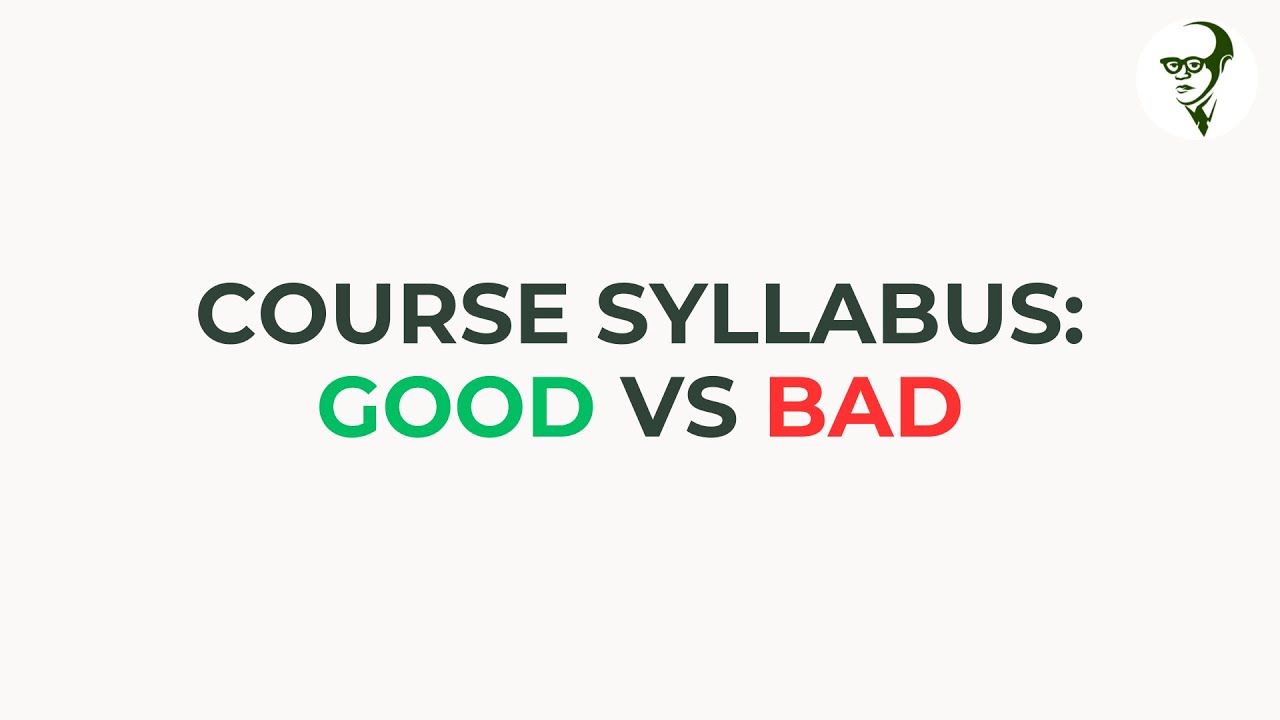 Course Syllabus: Good vs Bad