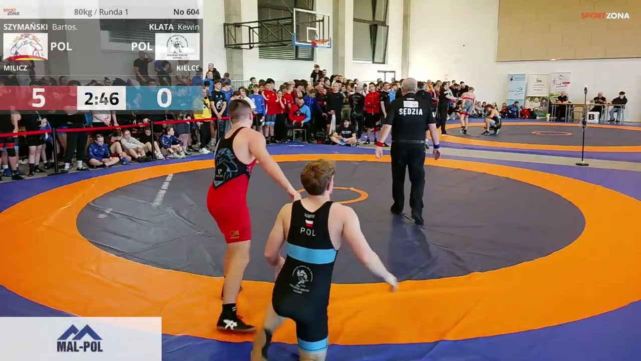 ZAPASY - (M4) II Puchar Polski U17 styl wolny - Strzała k. Siedlec 2026. Mata 4.