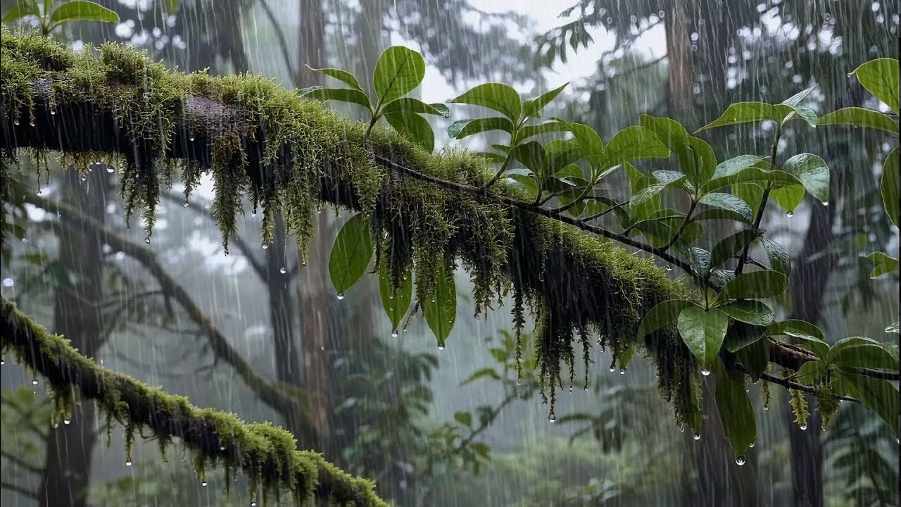 Rainstorm Sounds for Relaxing, Focus or Deep Sleep | Nature White Noise | 12 Hour Video