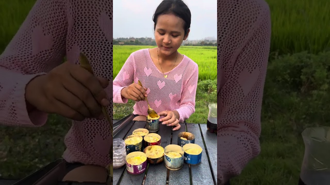 មកអាំងពងទាញុំានៅស្រែឆ្ងាញ់