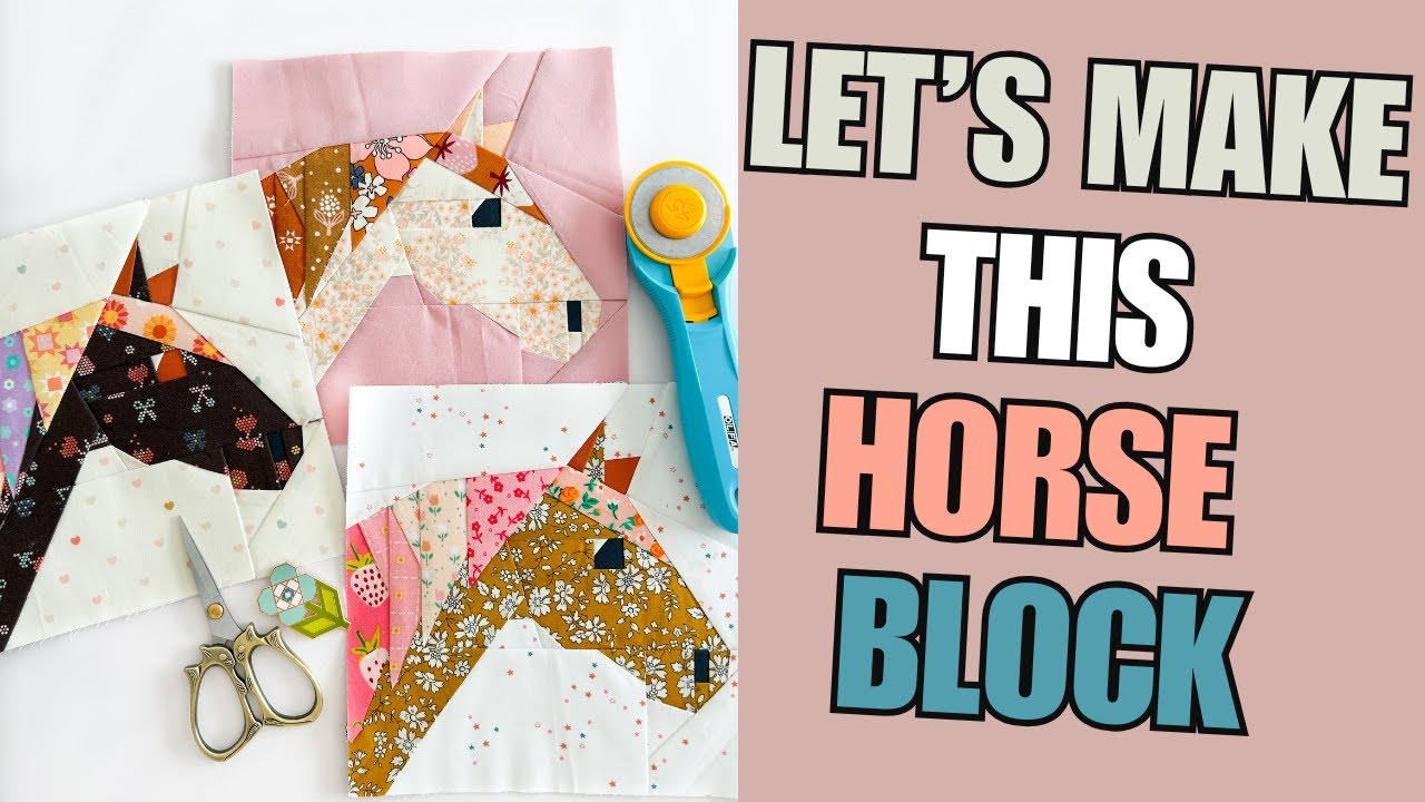 A Fun & Scrappy Horse FPP Block 🐎 | Foundation Paper Piecing
