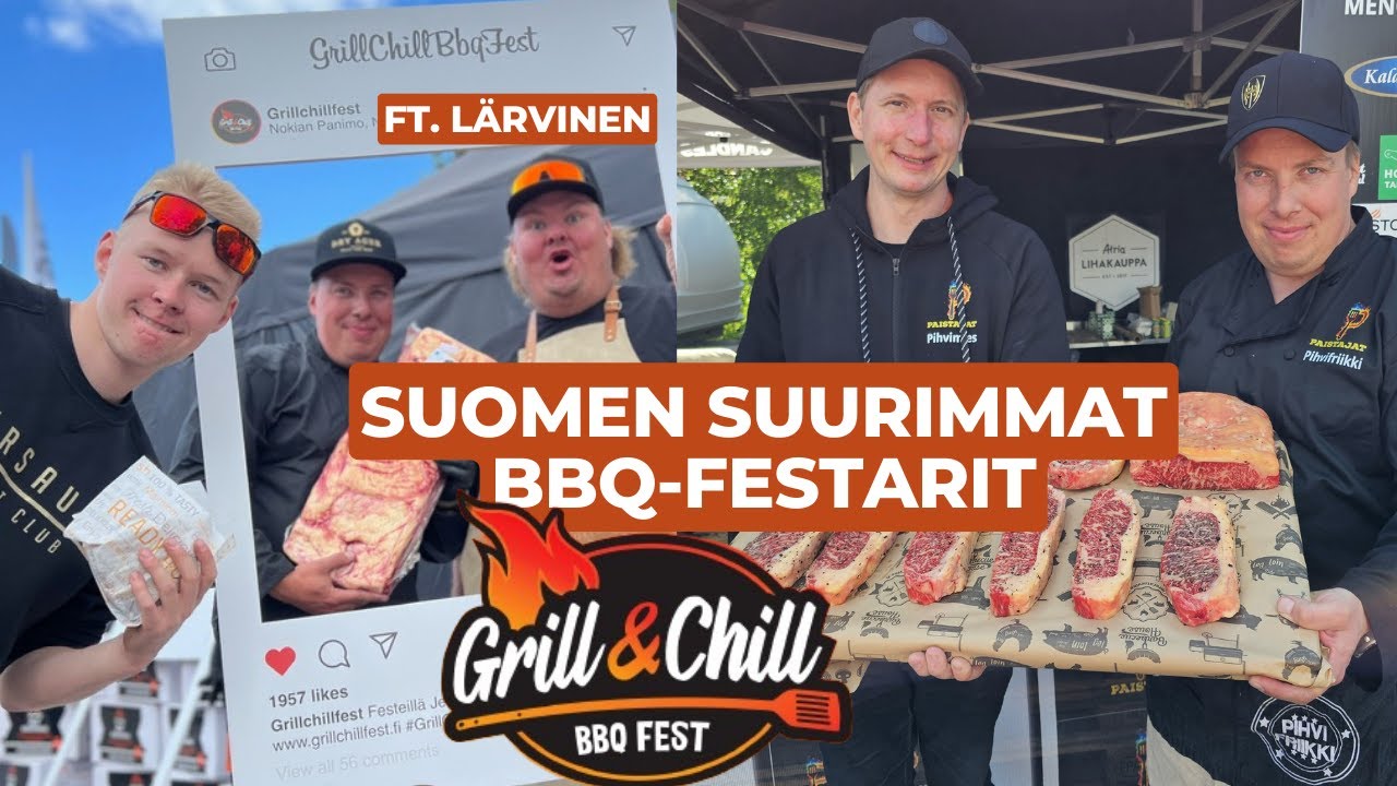 GRILL & CHILL FESTIVAL -Paistoimme yli 100kg pihvejä ft.  @HardKokki @Pihvimies @ChefWallin ​⁠