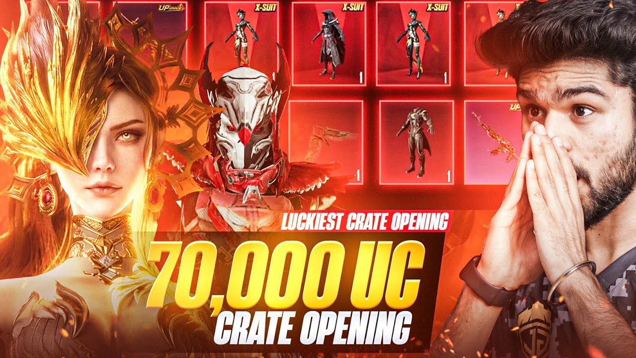 I GOT 2 X-SUIT IN 2 CRATES 😱 70,000 UC NEW X-SUIT CRATE OPENING IN BGMI BY GodL LoLzZz