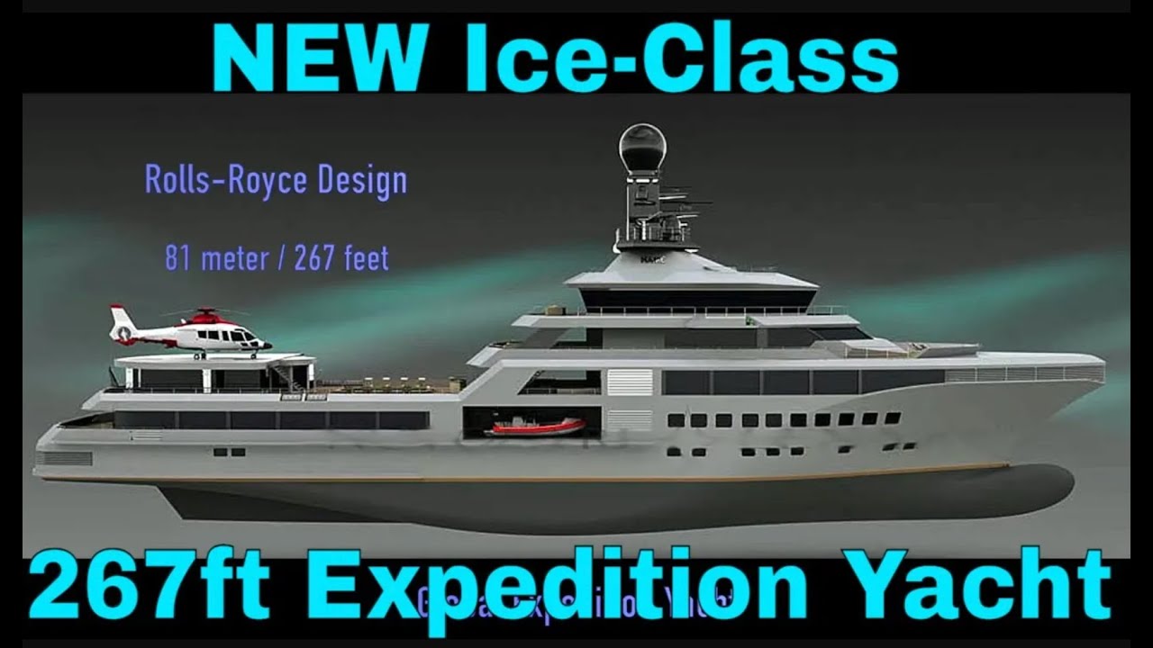 Новая 81-метровая (267 футов) яхта Global Expedition от Rolls-Royce доступна