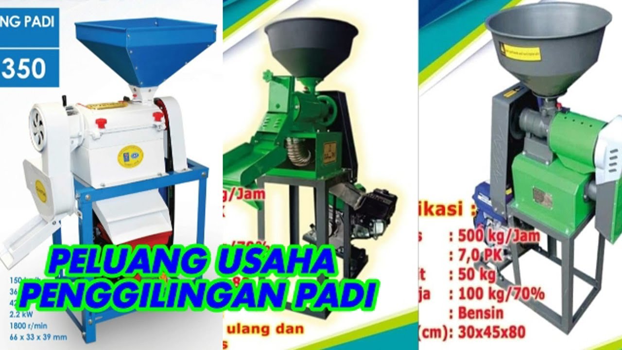 REVIEW TIGA MODEL MESIN GILING PADI MINI | HARGA MESIN GILING PADI MINI KONTAK WA: 085322221877