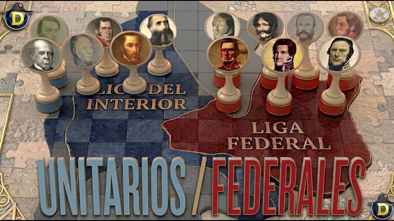 Unitarios y Federales 🔵⚔️🔴 RESUMEN - Serie: Historia Argentina 🇦🇷