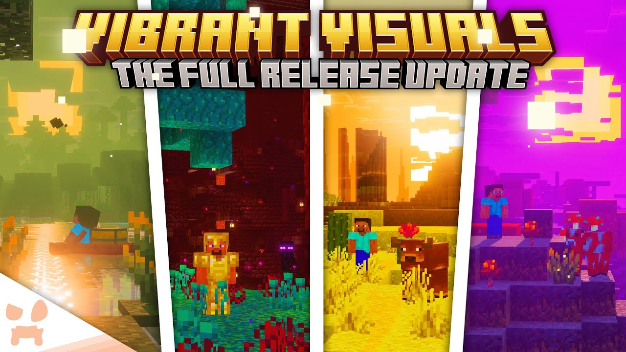 ALL DIMENSIONS UPDATED & BRAND NEW BIOME OVERHAULS! - Minecraft Vibrant Visuals Update 1 Out Now