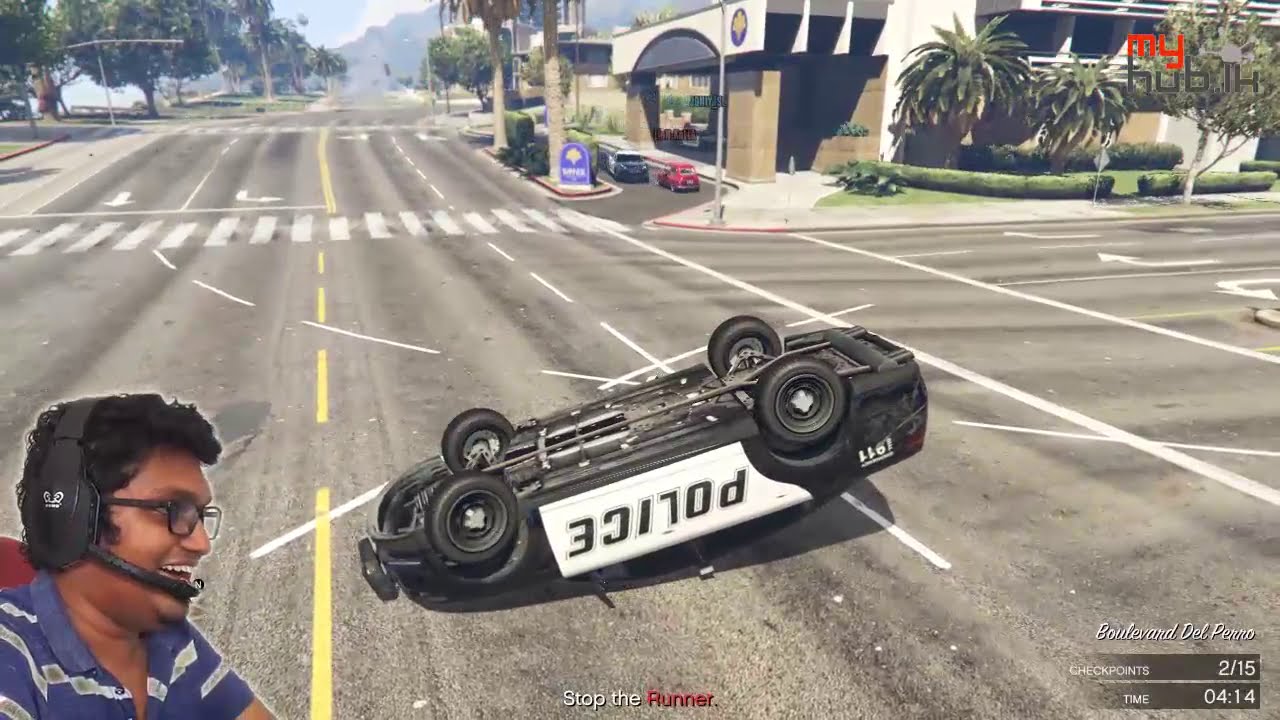 GTA V online හොරා පොලිස් with LionKolla, Chabhi and JontySL [ UNCUT ]
