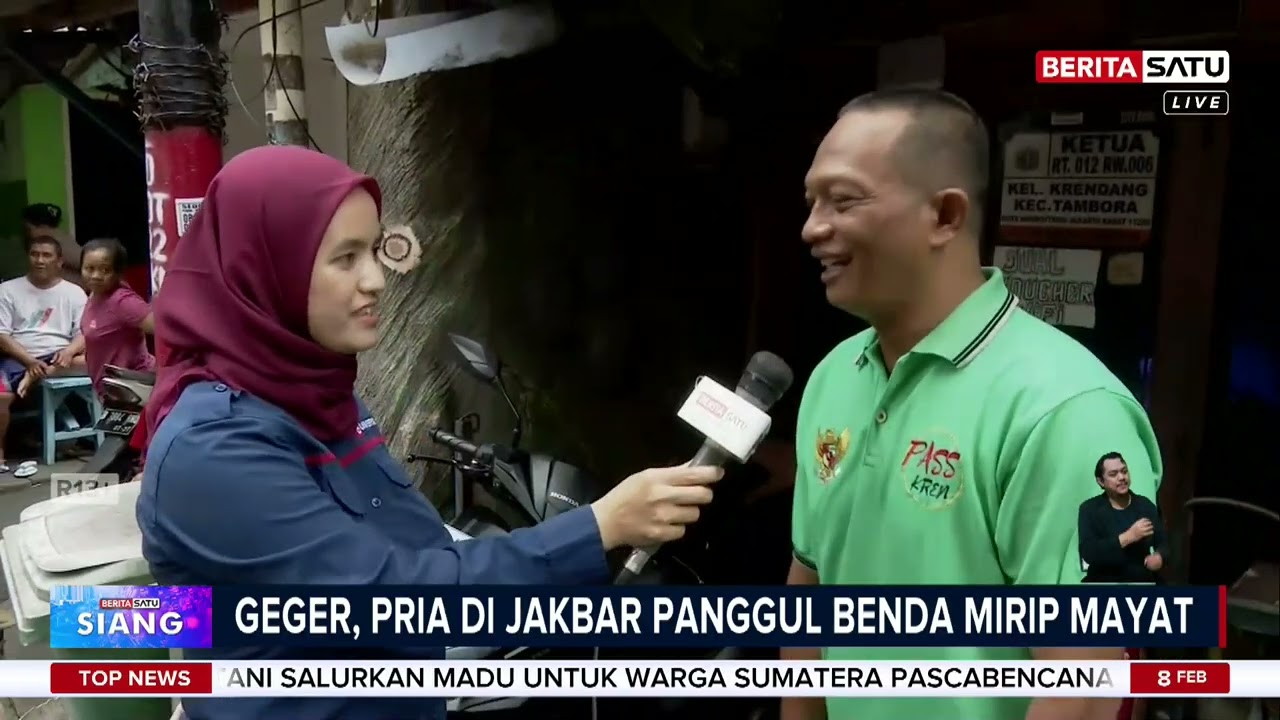 Pria Misterius Memanggul Benda Mirip Mayat di Krendang Selatan #beritasatu