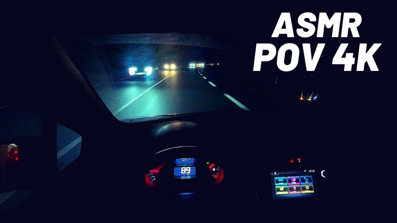 ✨ASMR | BALADE RELAXANTE EN VOITURE DE NUIT [POV 4K] 🚗😴