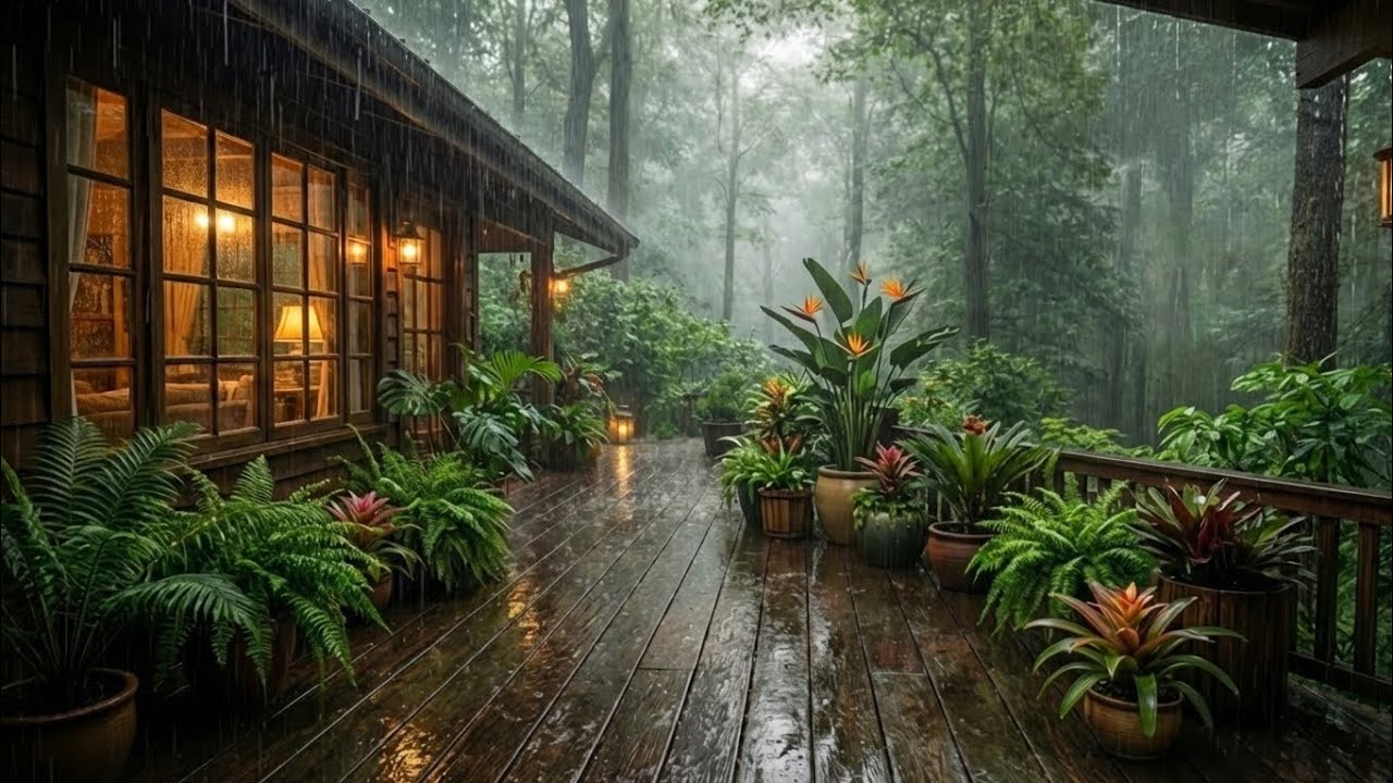 Tranquil Rain Sounds for Better Sleep | Natural Forest Rain Ambience 🌧