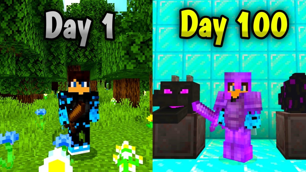 100 DAYS in MINECRAFT HARDCORE Mode!