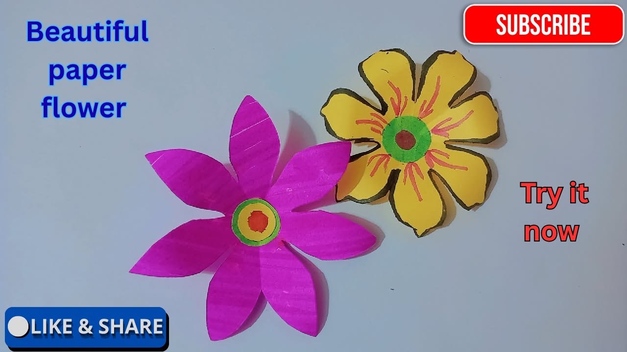 Let's see 👀 easy stunning paper flower 😲👍🏼💯#diy 