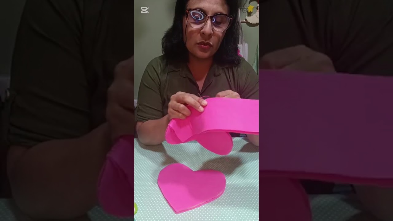 Cesto corazón unicornio hecho en fieltro 