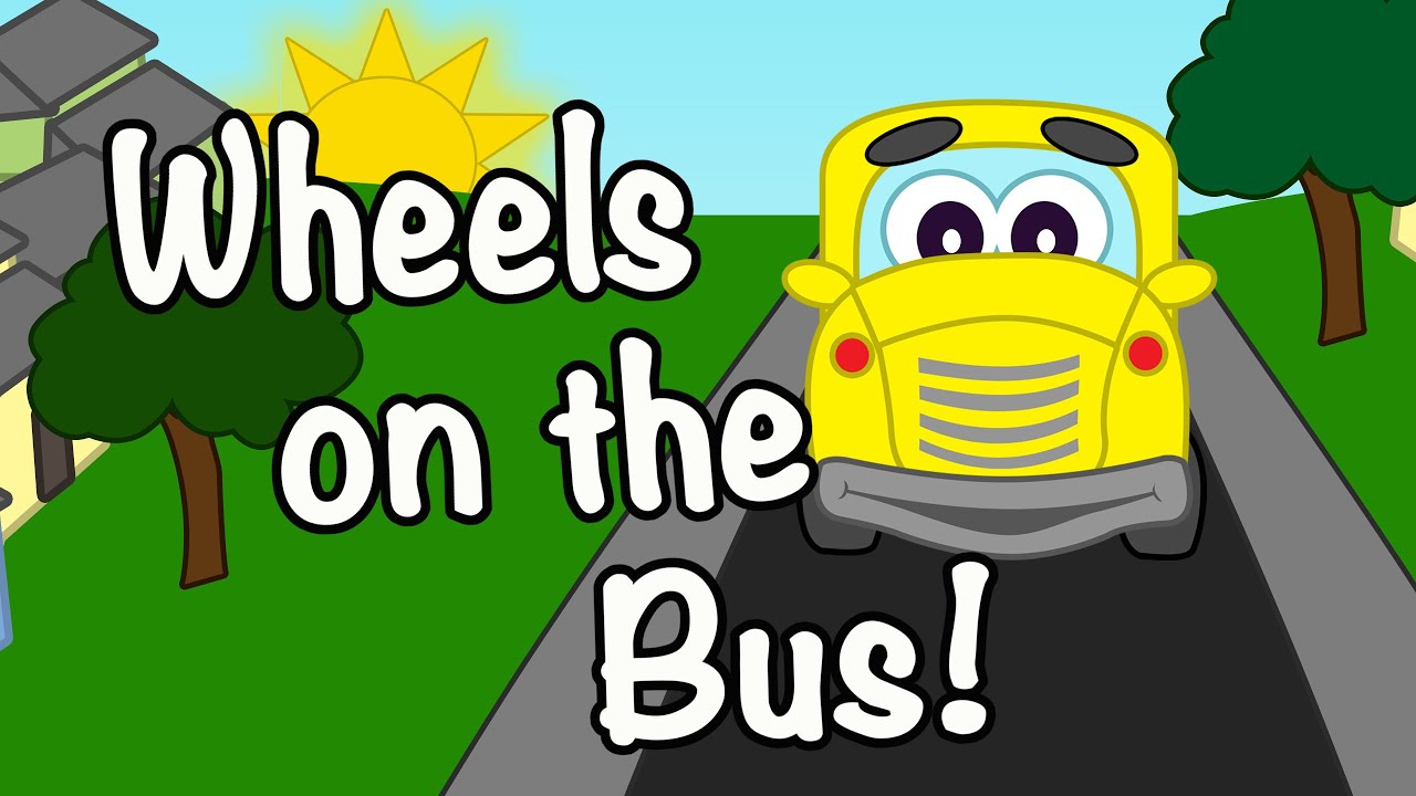 Wheels on the Bus (Go Round and Round) - Song for Kids - Nursery Rhyme - Sing Along