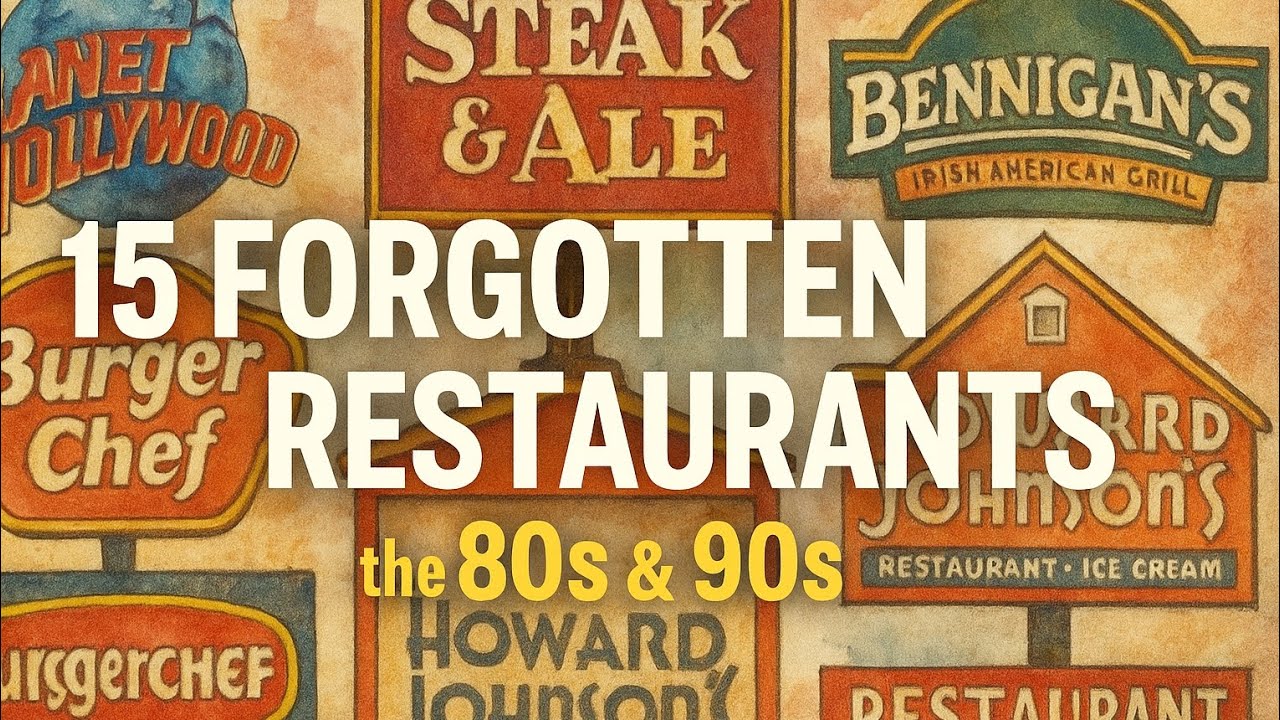 15 Forgotten Restaurants from the 80s and 90s 🍔🥤 | Nostalgia Roads