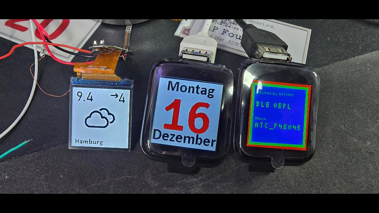 Hacking the 1,20&euro; Smartwatch to a Smart Home status Display