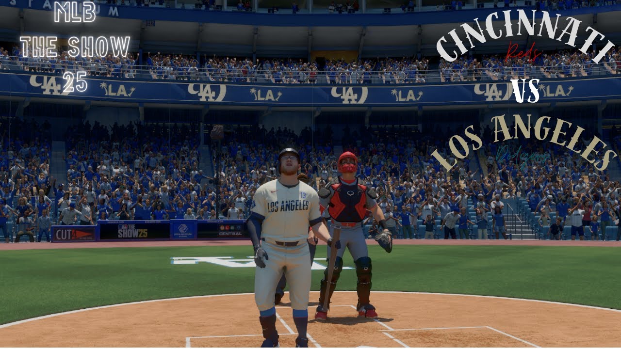 4K/MLB The Show 25-Cincinnati Reds против Los Angeles Dodgers/геймплей-PS5
