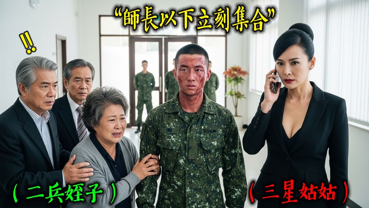 「旅長以下，全員立刻集合！」姑姑探望入伍的姪子，看到他滿身是傷的臉龐後怒下命令，軍營瞬間天翻地覆…三星中將姑姑的震撼教育｜感人的故事｜有聲書｜AI故事
