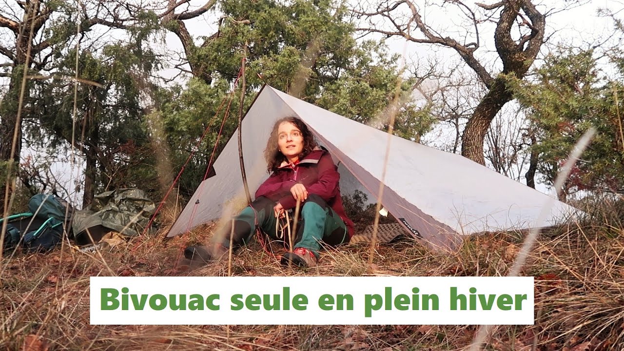 Bivouac seule en plein hiver