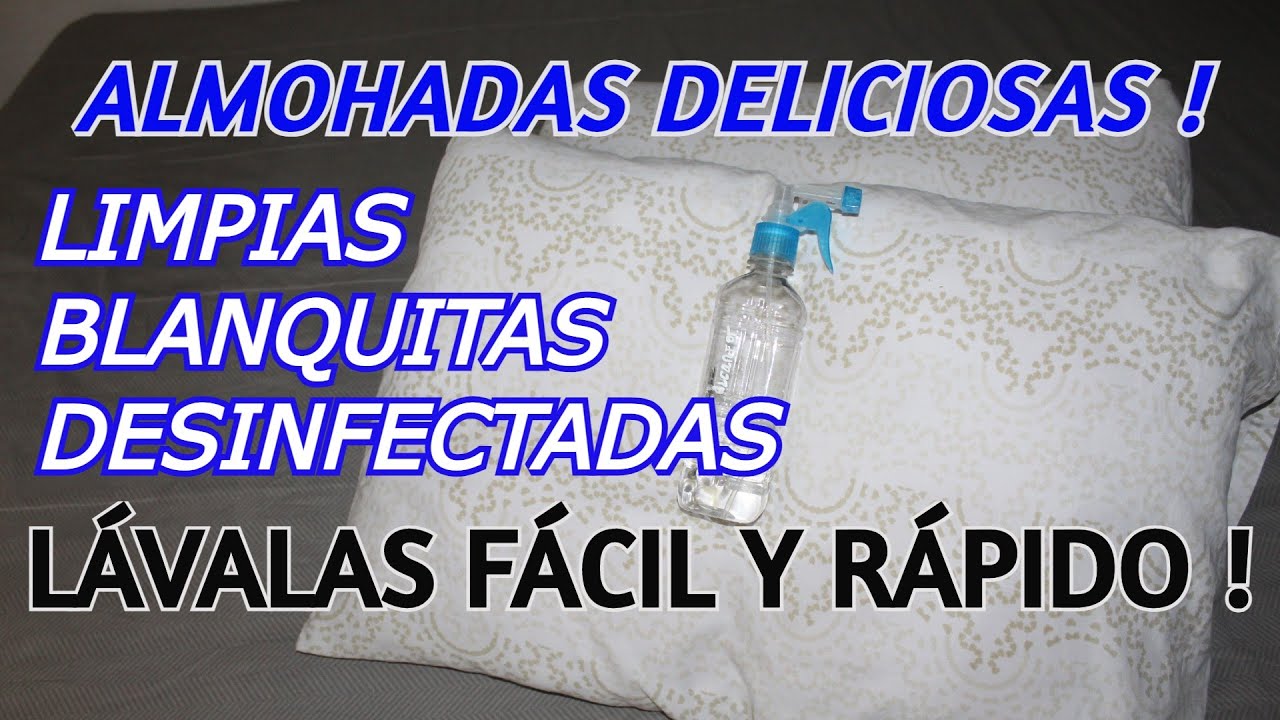 ✅ Cómo LAVAR ALMOHADAS, fácil y rápido / Dulce y Natural.