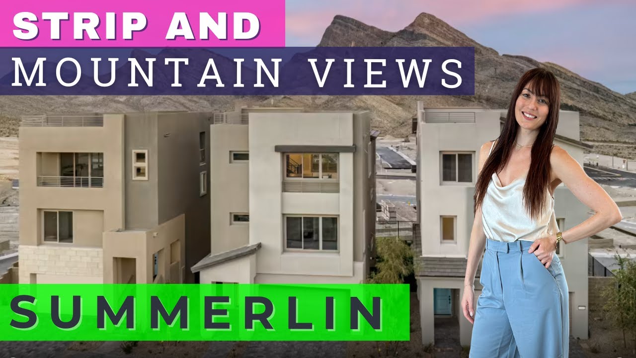 Pulte Blacktail - New Summerlin Homes for Sale with Rooftop Decks (Las Vegas Strip & Mountain Views)