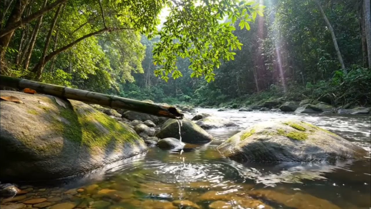 Relaxing bamboo sound that relieves tension and calms your mind