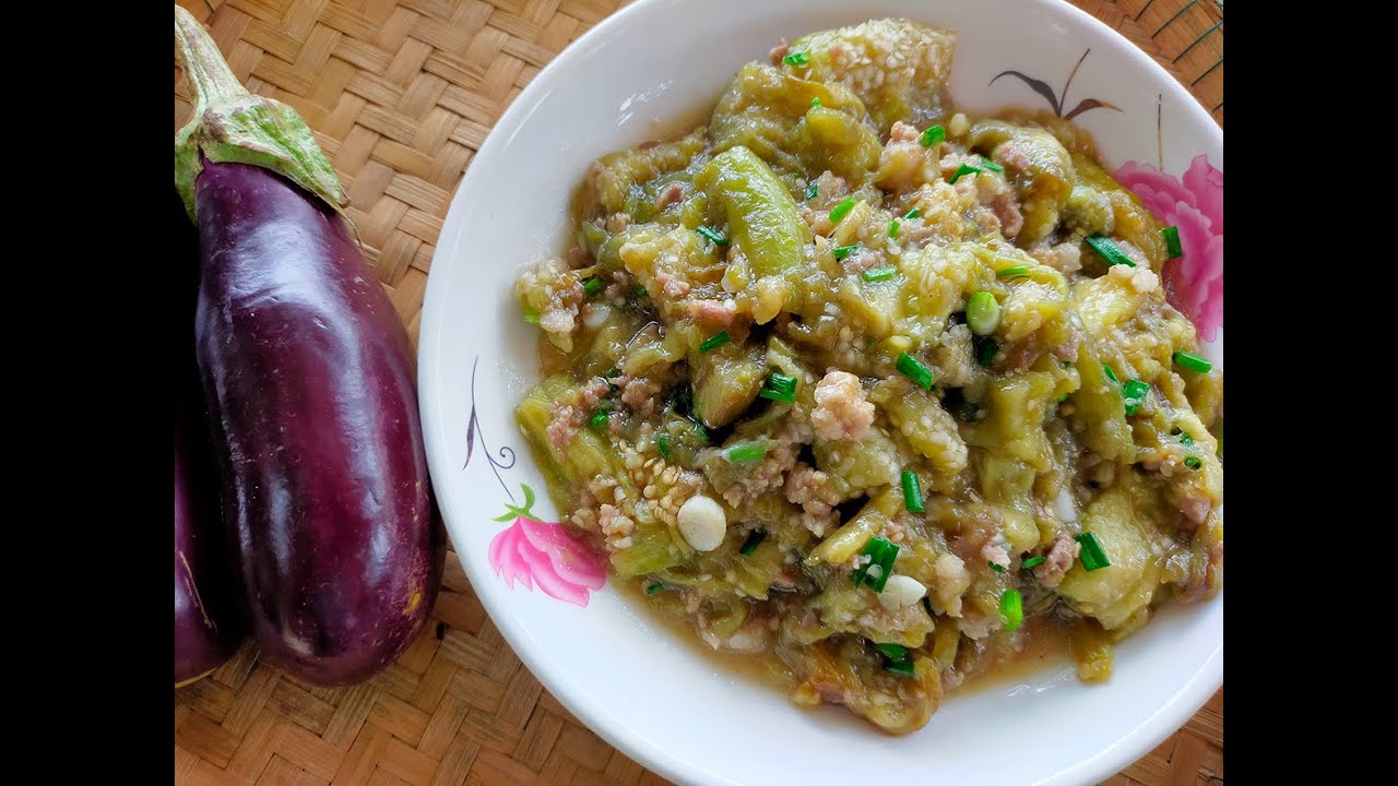 ឆាត្រប់វែង ងាយៗ ឆ្ងាញ់ៗ | Eggplant recipe yummy!!!