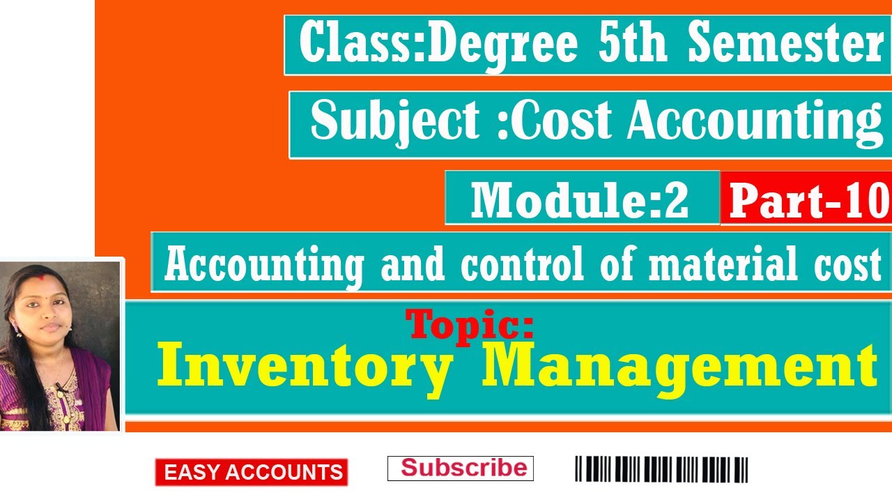 Degree 5th Sem |Cost  Accounting | Module-2 |Accounting and control of material cost |(Part-10)| EA|