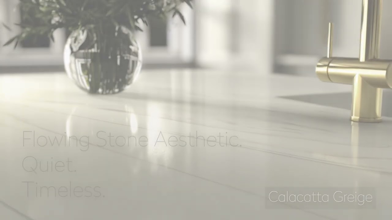 🌟 Say hello to Calacatta Greige by Corian Solid Surface! 🌟