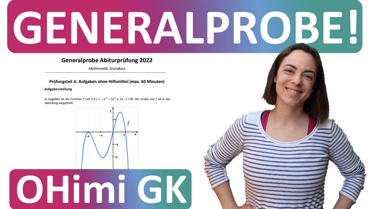 🚀🚀🚀 MATHE ABITUR GENERALPROBE Korrektur d) (3) | LÖSUNGEN OHimi Grundkurs | Magda liebt Mathe | Abi