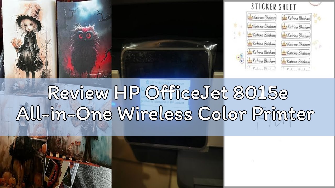 Review HP OfficeJet 8015e All-in-One Wireless Color Printer for Home Office, with Bonus 6 Months Fre