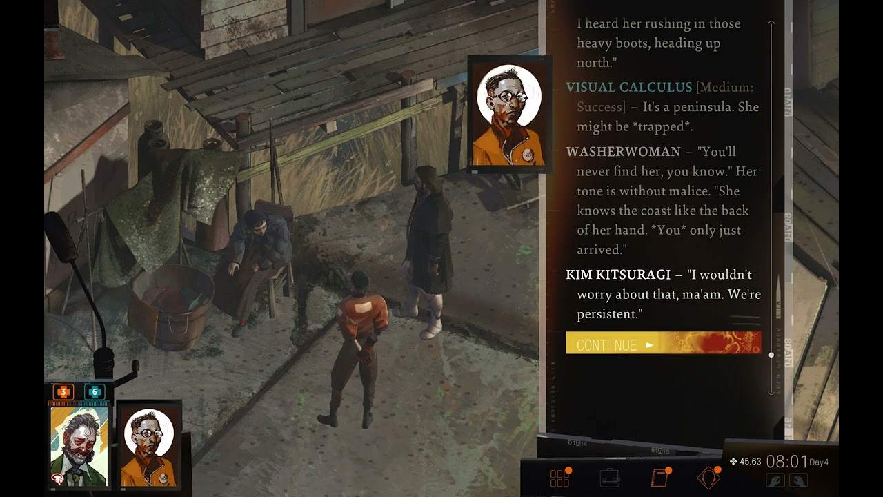 Surprise Kim With Sudden Phrase | Disco Elysium