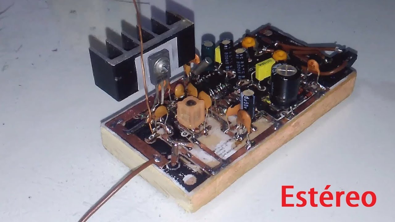 Transmissor FM Estéreo com Ci BA1404, Muito Estável