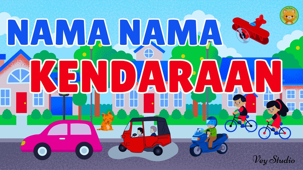 Nama Nama Kendaraan | Lagu Anak Edukatif | Belajar PAUD TK