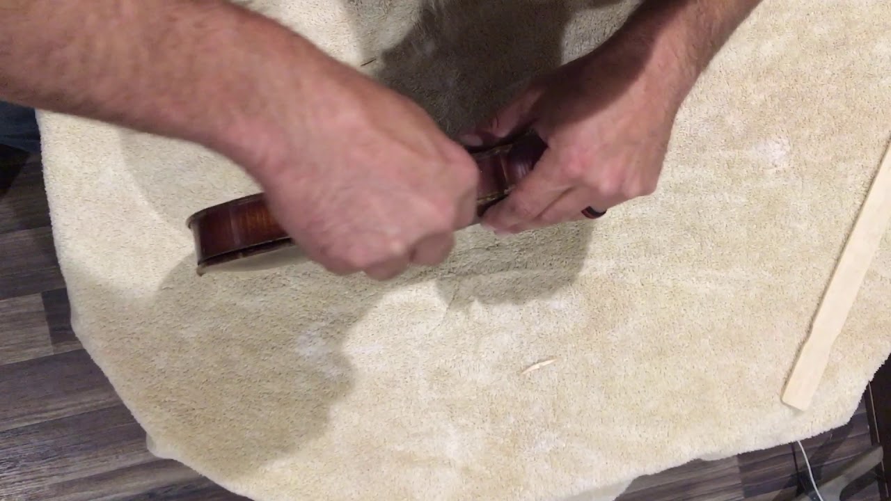 Stainer Violin - First violin rebuild Jacobus Stainer copy #2 taking it apart